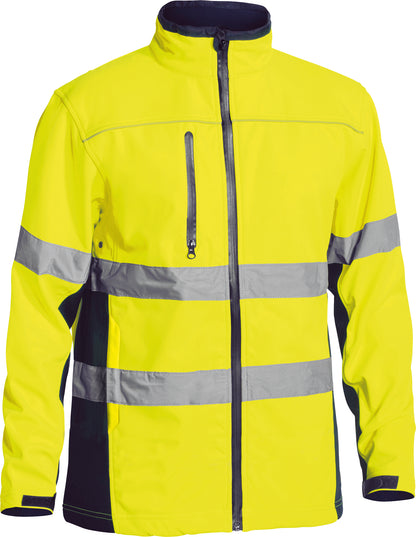 TAPED HI VIS SOFT SHELL JACKET BJ6059T