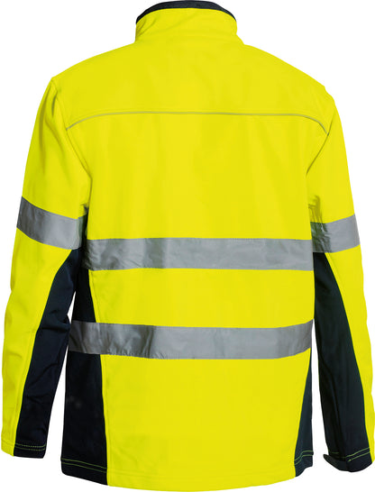 TAPED HI VIS SOFT SHELL JACKET BJ6059T