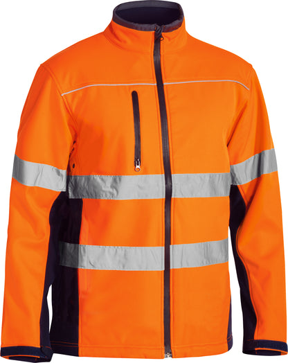 TAPED HI VIS SOFT SHELL JACKET BJ6059T