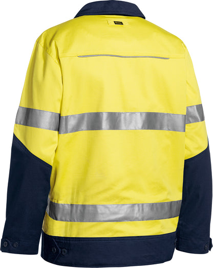 TAPED HI VIS DRILL JACKET WITH LIQUID REPELLENT FINISH BJ6917T