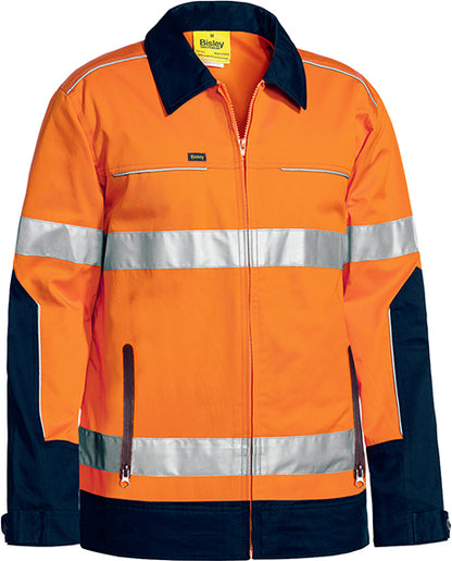 TAPED HI VIS DRILL JACKET WITH LIQUID REPELLENT FINISH BJ6917T