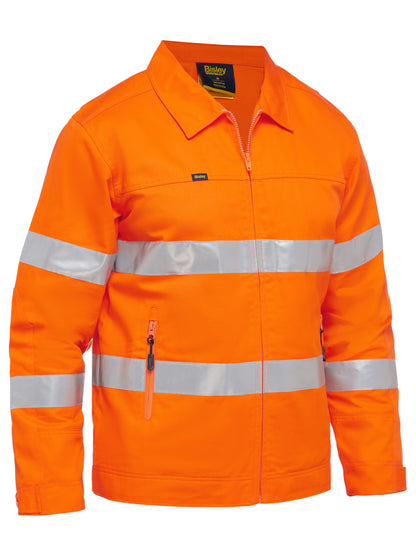 TAPED HI VIS DRILL JACKET WITH LIQUID REPELLENT FINISH BJ6919T