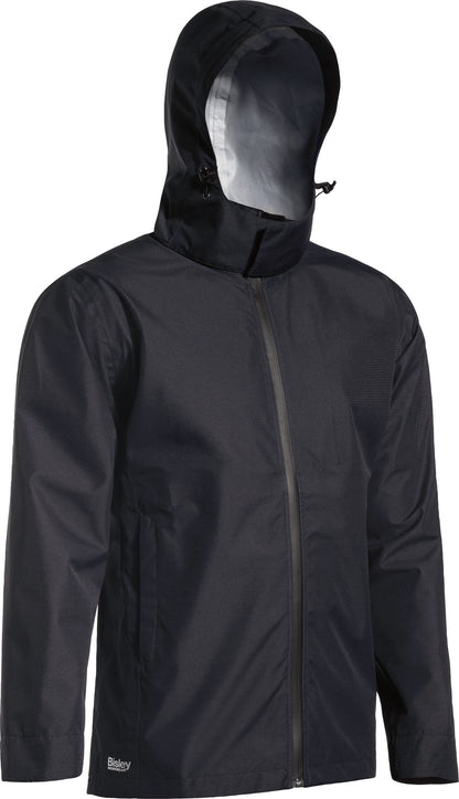 LIGHTWEIGHT RIPSTOP RAIN JACKET WITH CONCEALED HOOD BJ6926