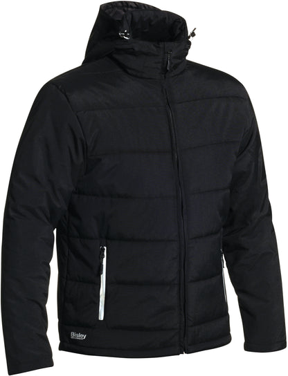 PUFFER JACKET WITH ADJUSTABLE HOOD BJ6928