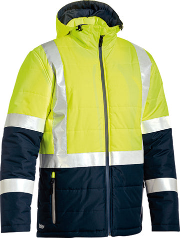 TAPED HI VIS PUFFER JACKET BJ6929HT