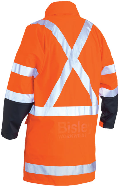 X TAPED HI VIS TTMC STRETCH PU RAIN COAT BJ6955XT