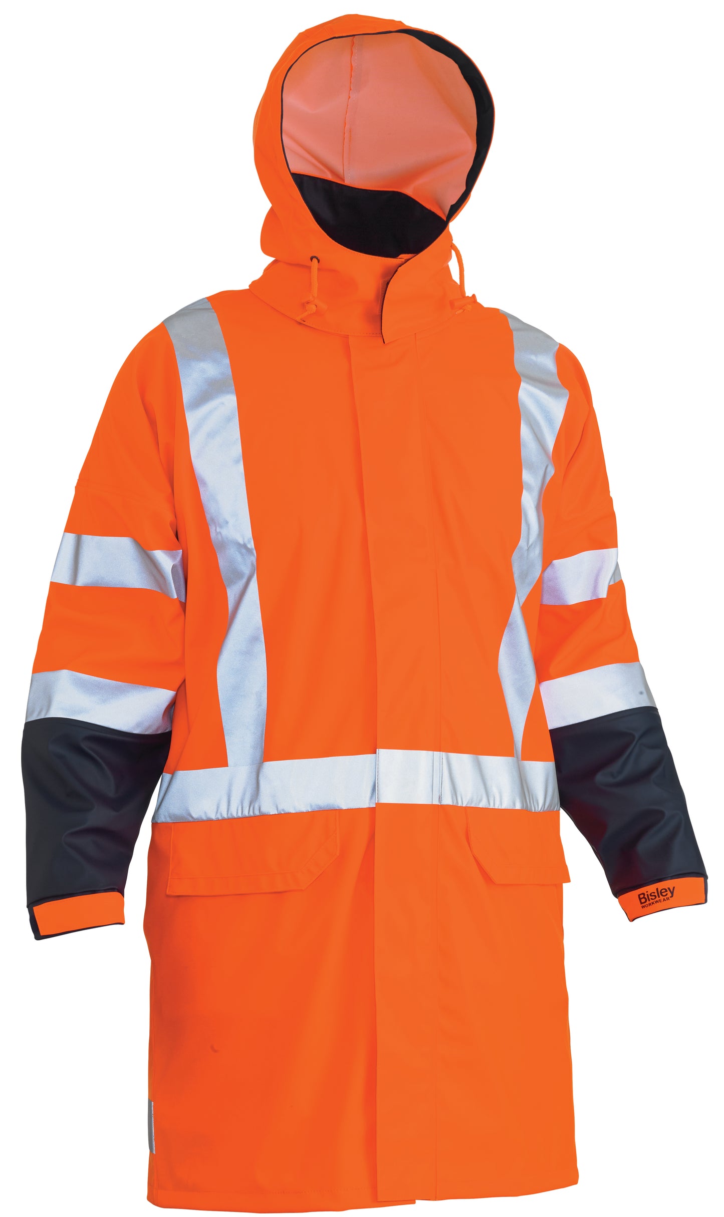 X TAPED HI VIS TTMC STRETCH PU RAIN COAT BJ6955XT