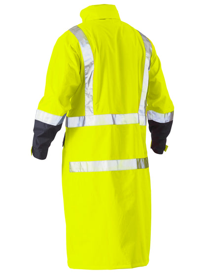 TAPED HI VIS LONG RAIN COAT BJ6961T