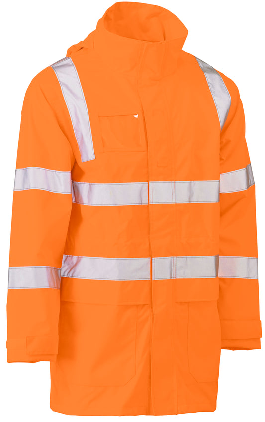 TAPED HI VIS VIC RAIL WET WEATHER JACKET BJ6964T