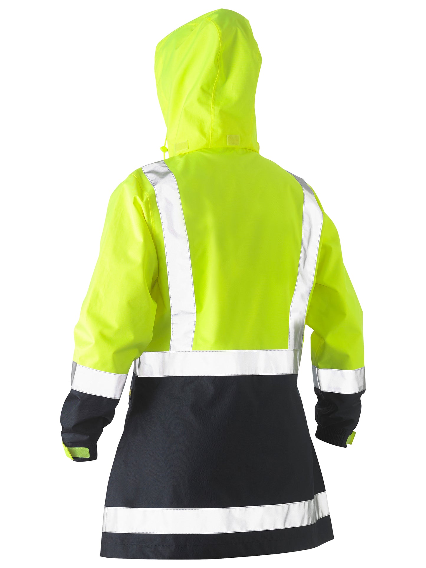 WOMEN'S H TAPED TWO TONE HI VIS RAIN JACKET BJL6966T