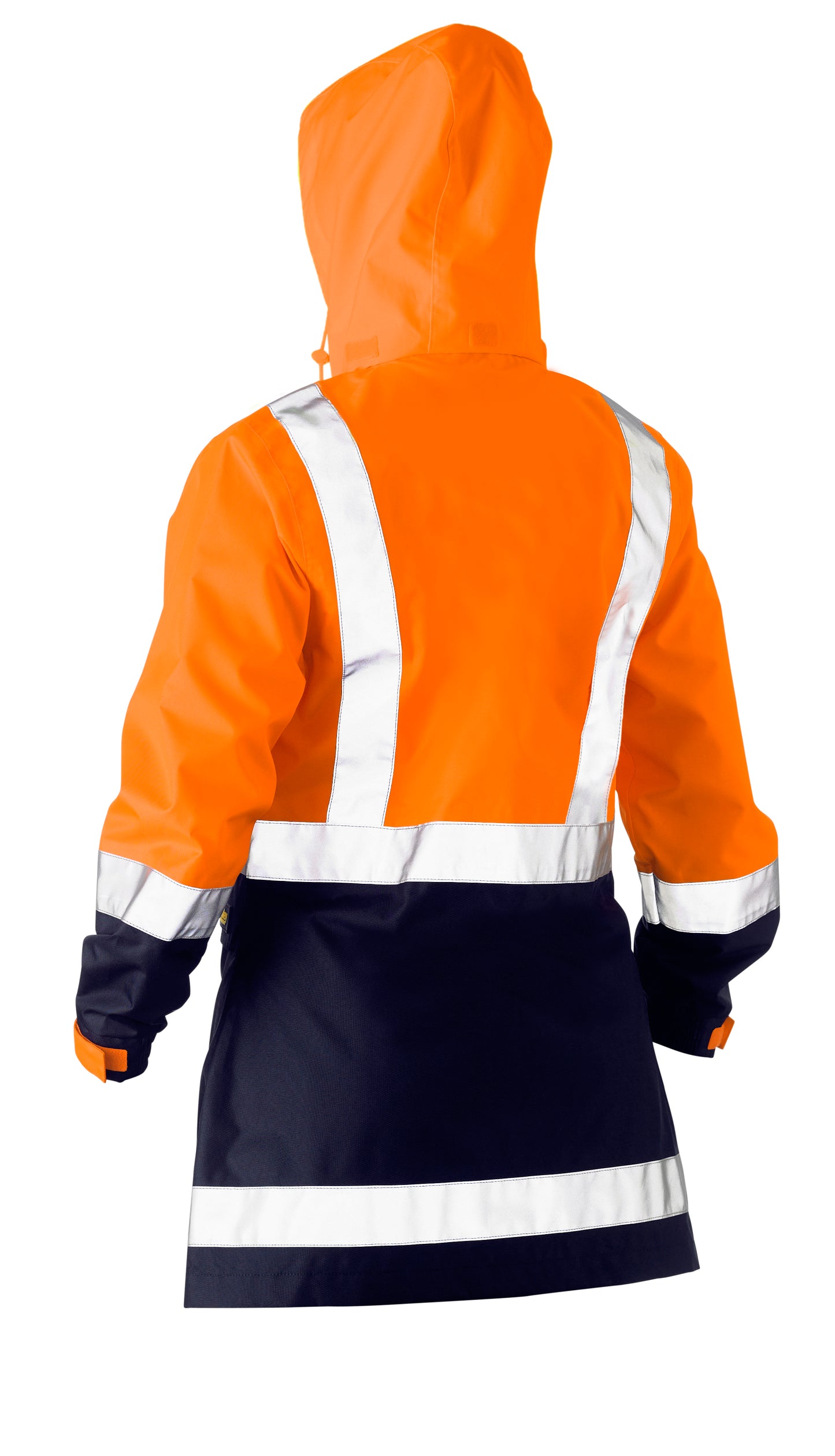 WOMEN'S H TAPED TWO TONE HI VIS RAIN JACKET BJL6966T