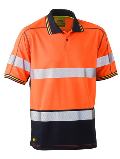 TAPED HI VIS POLYESTER MESH POLO BK1219T