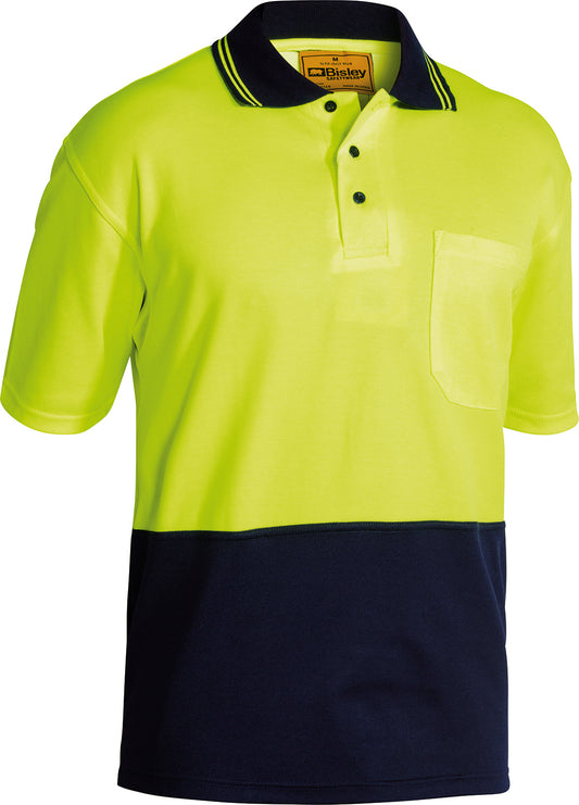 HI VIS POLO SHIRT SHORT SLEEVE BK1234