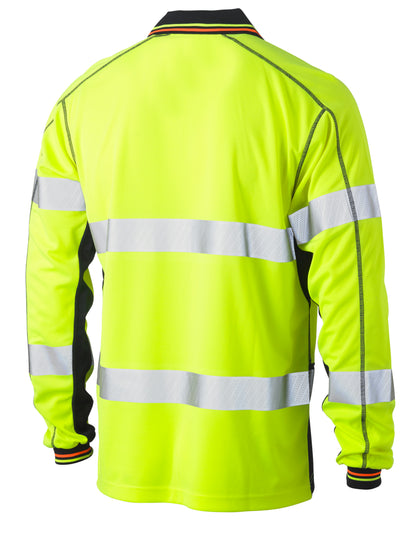 TAPED HI VIS POLYESTER MESH POLO BK6219T