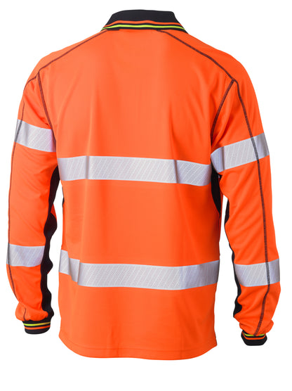 TAPED HI VIS POLYESTER MESH POLO BK6219T