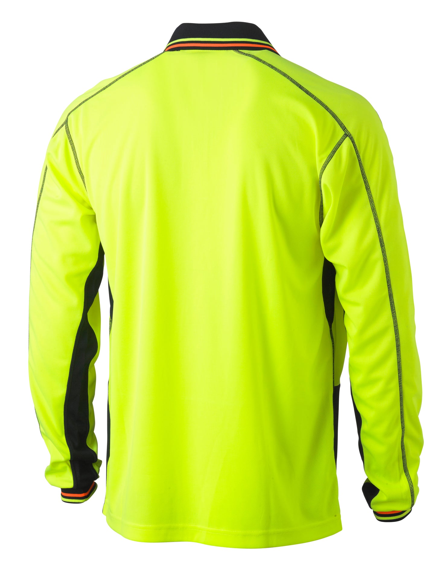 HI VIS POLYESTER MESH POLO LONG SLEEVE BK6219