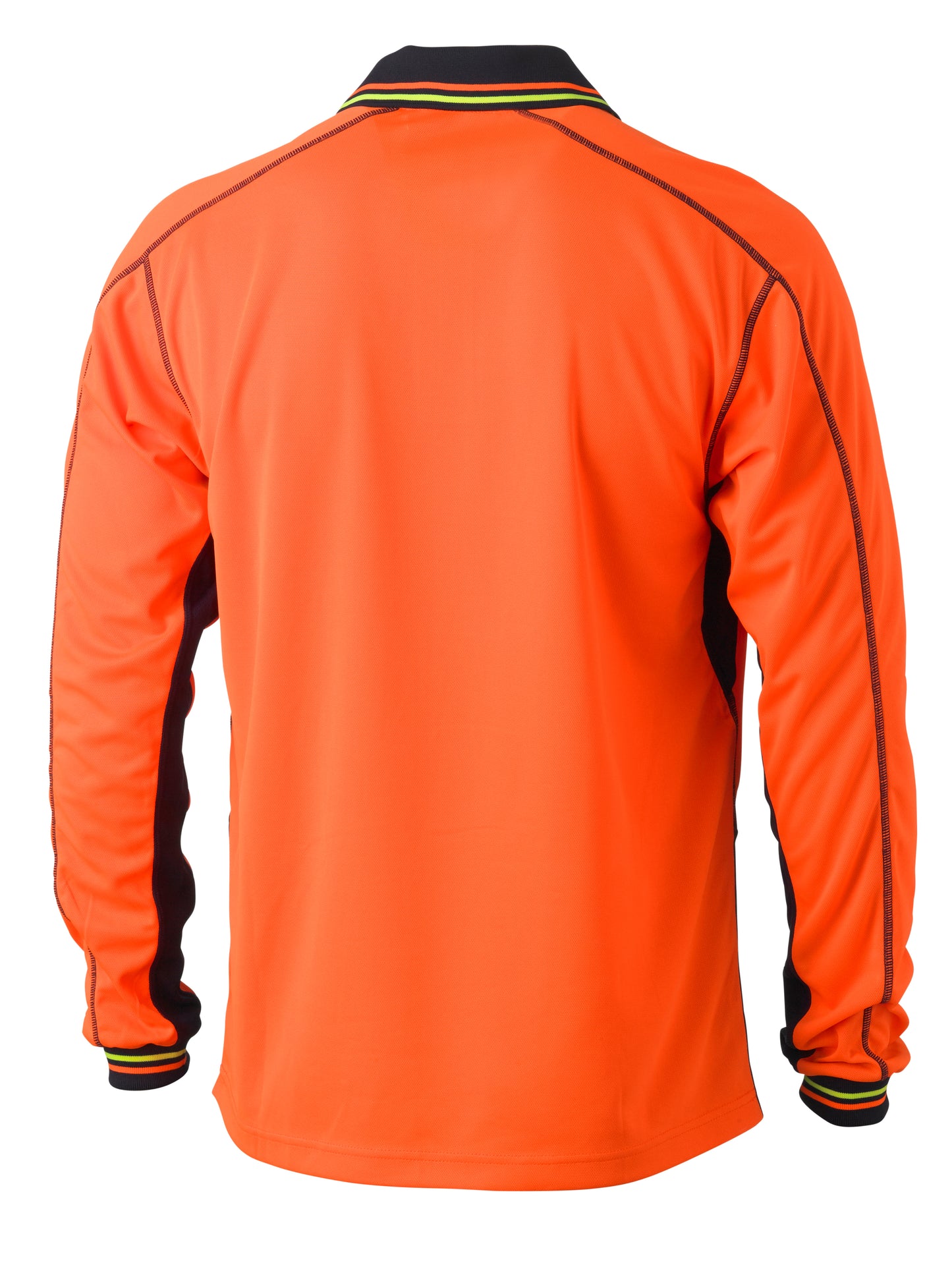 HI VIS POLYESTER MESH POLO LONG SLEEVE BK6219