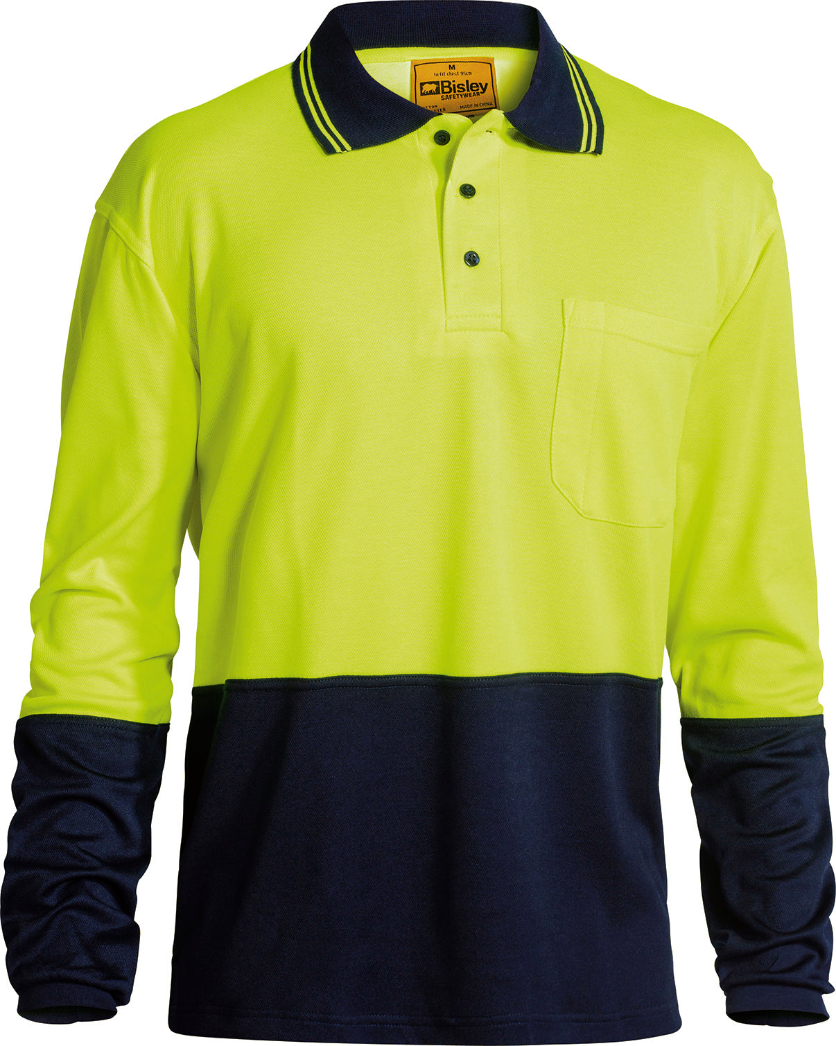 HI VIS POLO SHIRT LONG SLEEVE BK6234