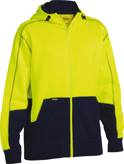 HI VIS ZIP FRONT FLEECE HOODIE BK6819