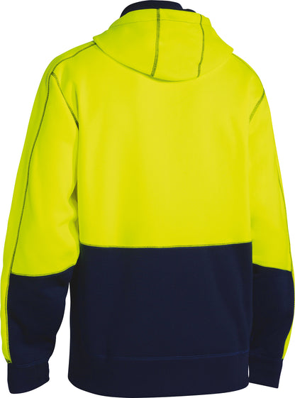 HI VIS ZIP FRONT FLEECE HOODIE BK6819