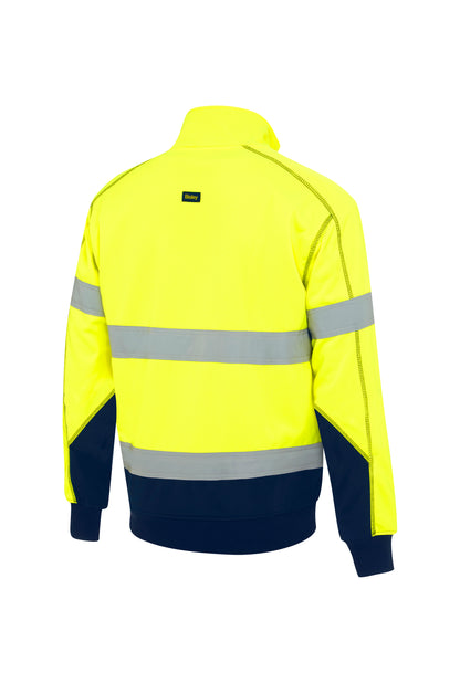 TAPED HI VIS 1/4 ZIP FLEECE PULLOVER WITH SHERPA LINING BK6987T