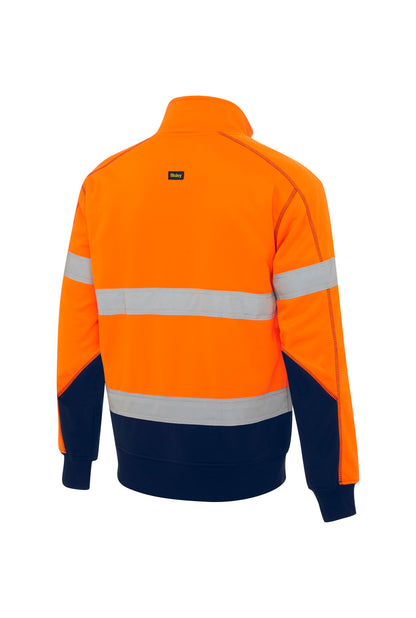 TAPED HI VIS 1/4 ZIP FLEECE PULLOVER WITH SHERPA LINING BK6987T