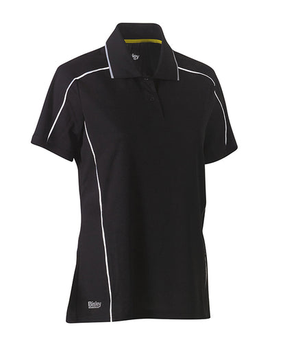 WOMEN'S COOL MESH POLO WITH REFLECTIVE PIPING BKL1425