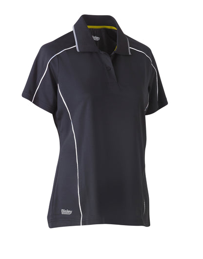 WOMEN'S COOL MESH POLO WITH REFLECTIVE PIPING BKL1425