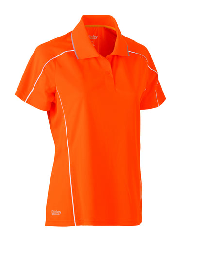 WOMEN'S COOL MESH POLO WITH REFLECTIVE PIPING BKL1425