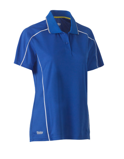 WOMEN'S COOL MESH POLO WITH REFLECTIVE PIPING BKL1425