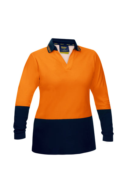 WOMEN'S HI VIS V-NECK POLO BKL6234