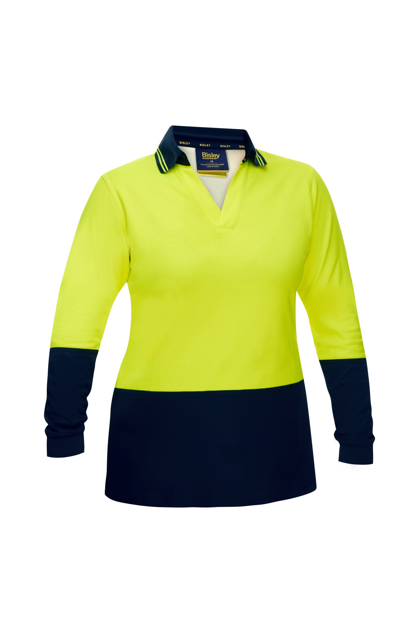 WOMEN'S HI VIS V-NECK POLO BKL6234