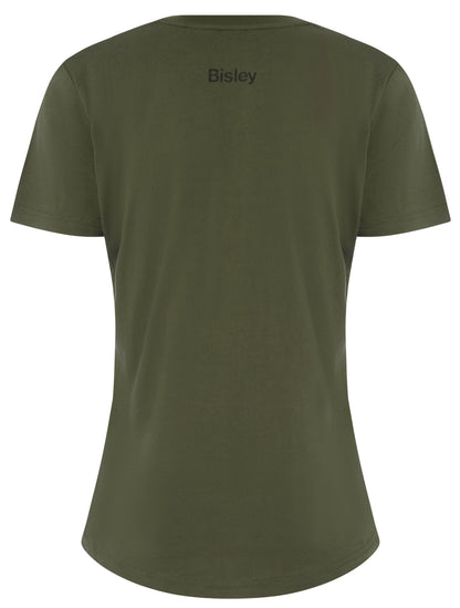 BISLEY WOMEN'S COTTON LOGO TEE BKTL064