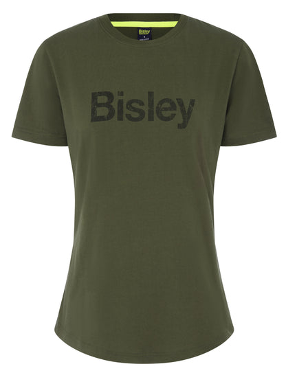 BISLEY WOMEN'S COTTON LOGO TEE BKTL064