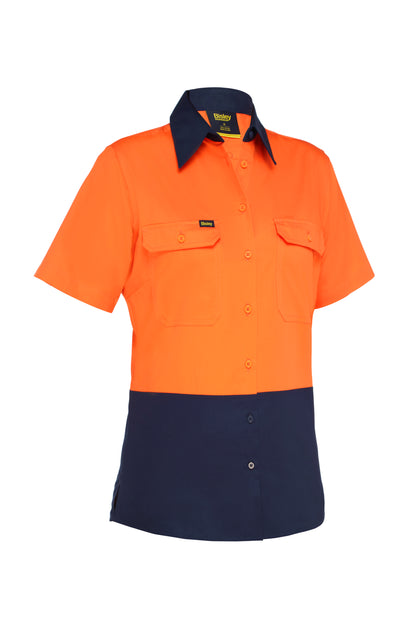 WOMEN'S COOL LIGHTWEIGHT HI VIS DRILL SHIRT BL1895