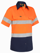 WOMEN'S TAPED HI VIS COOL LIGHTWEIGHT DRILL SHIRT BL1896