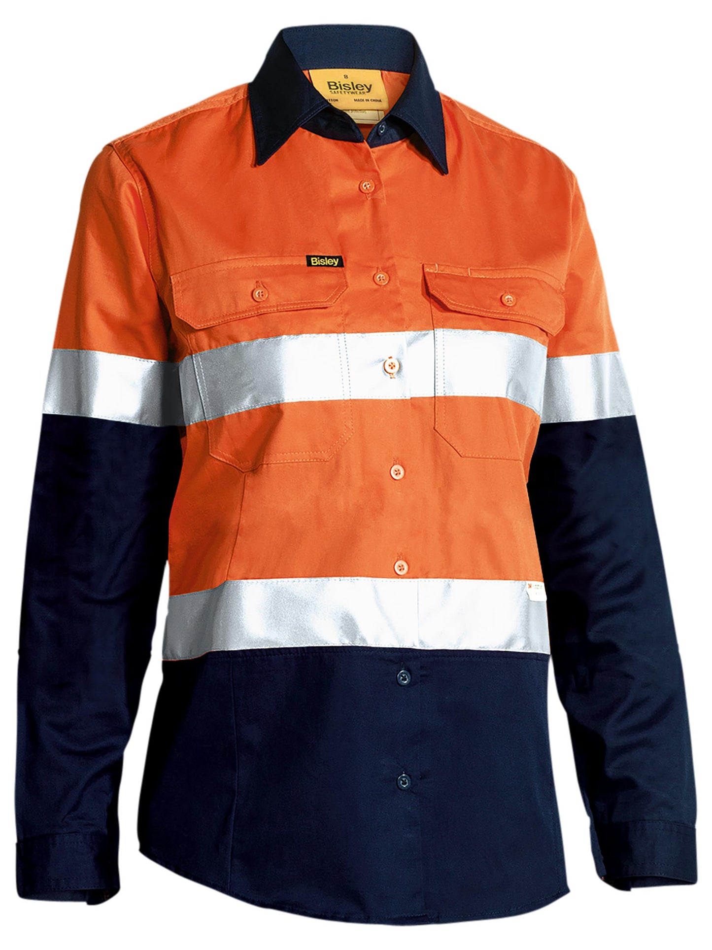 WOMEN'S TAPED HI VIS COOL LIGHTWEIGHT DRILL SHIRT BL6696T