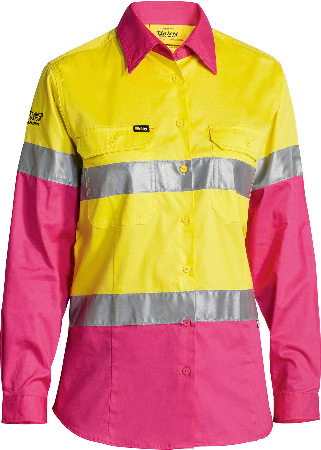 WOMEN'S TAPED HI VIS COOL LIGHTWEIGHT DRILL SHIRT BL6696T