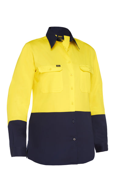 WOMEN'S COOL LIGHTWEIGHT HI VIS DRILL SHIRT BL6895