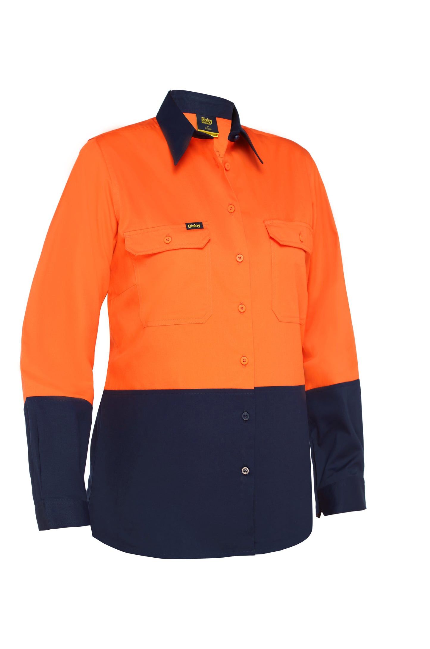 WOMEN'S COOL LIGHTWEIGHT HI VIS DRILL SHIRT BL6895