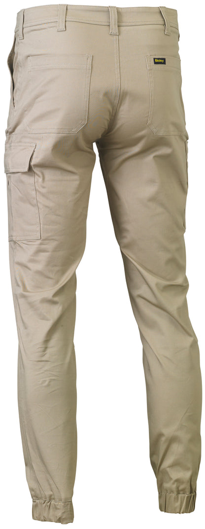 STRETCH COTTON DRILL CARGO CUFFED PANTS BPC6028