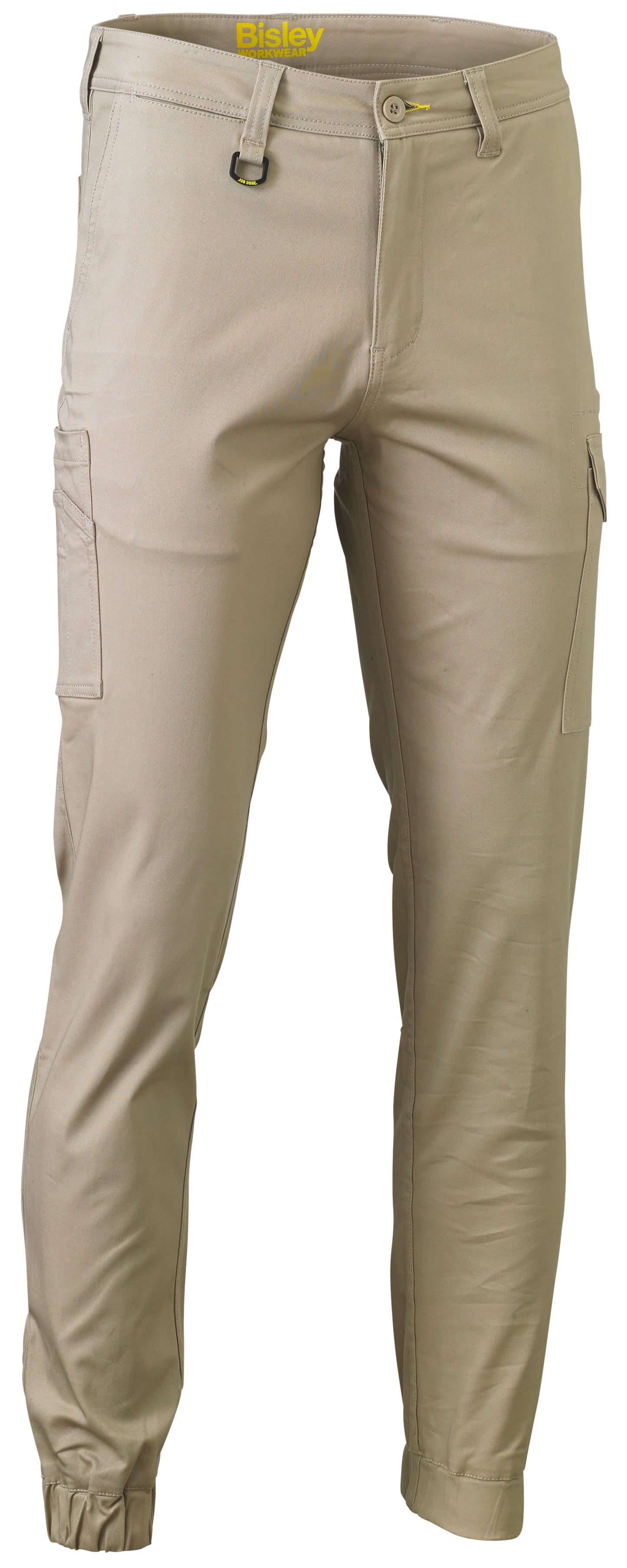 STRETCH COTTON DRILL CARGO CUFFED PANTS BPC6028