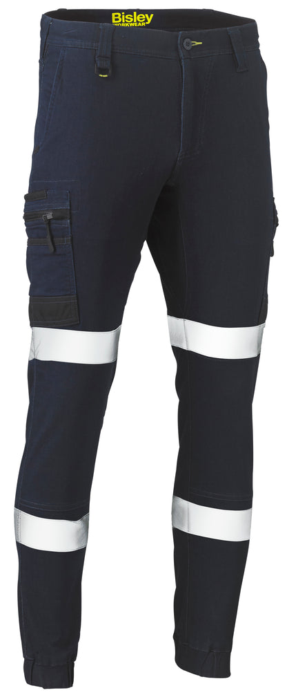 FLX & MOVE™ TAPED STRETCH DENIM CARGO CUFFED PANTS BPC6335T