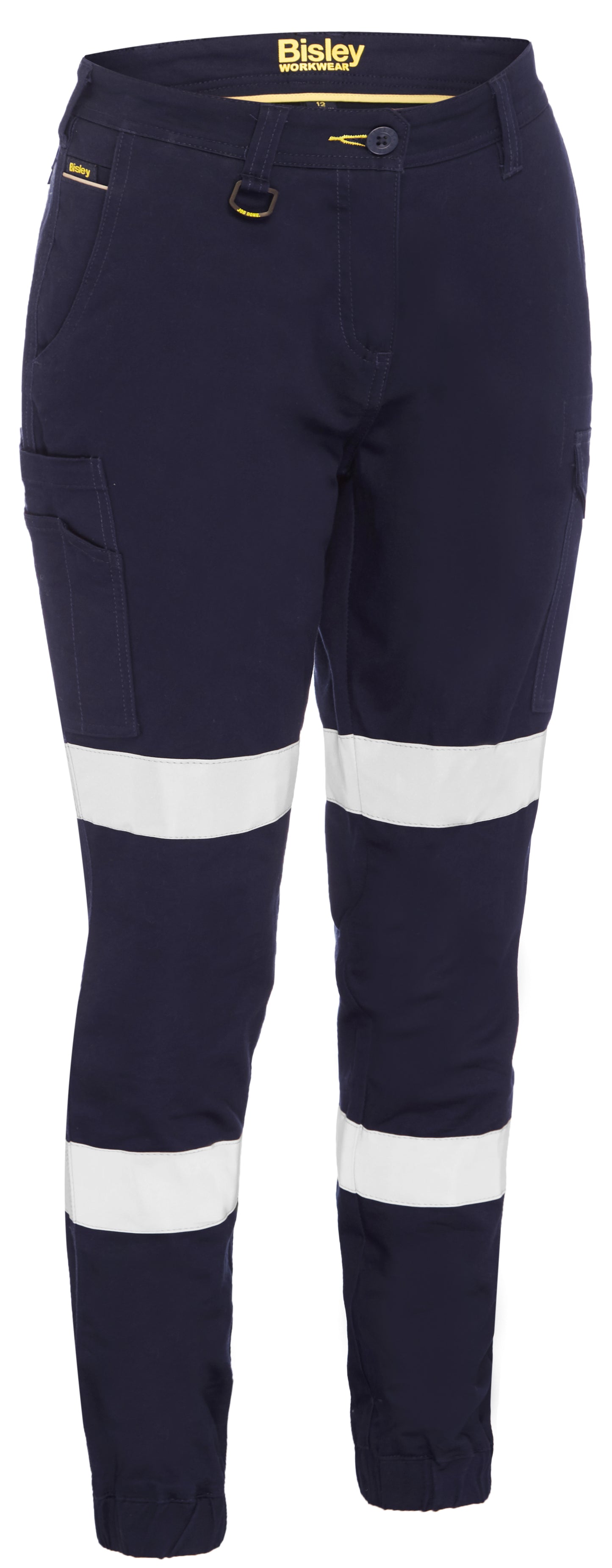 WOMEN'S TAPED COTTON CARGO CUFFED PANTS BPL6028T