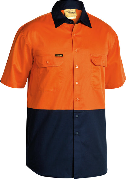 HI VIS COOL LIGHTWEIGHT DRILL SHIRT BS1895