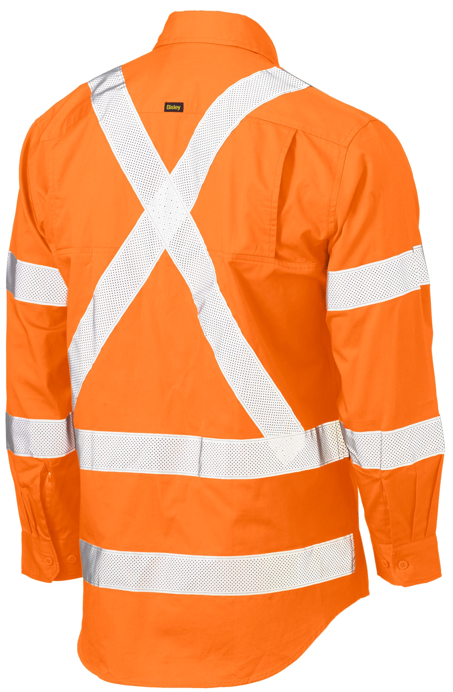 X TAPED BIOMOTION HI VIS COOL LIGHTWEIGHT DRILL SHIRT BS6166XT