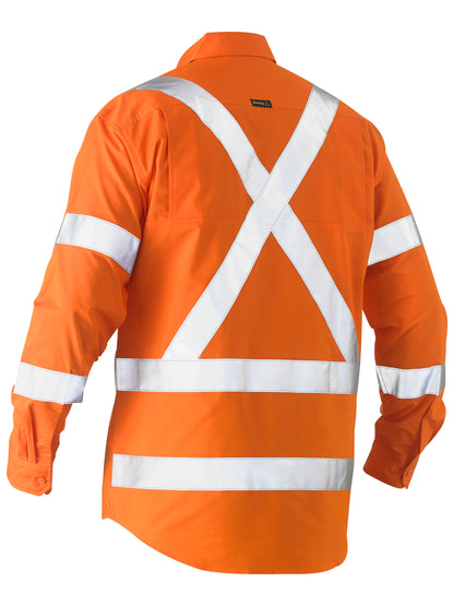 RECYCLE X TAPED HI VIS DRILL SHIRT BS6266XT