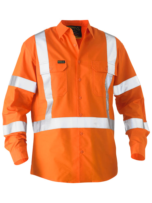 RECYCLE X TAPED HI VIS DRILL SHIRT BS6266XT