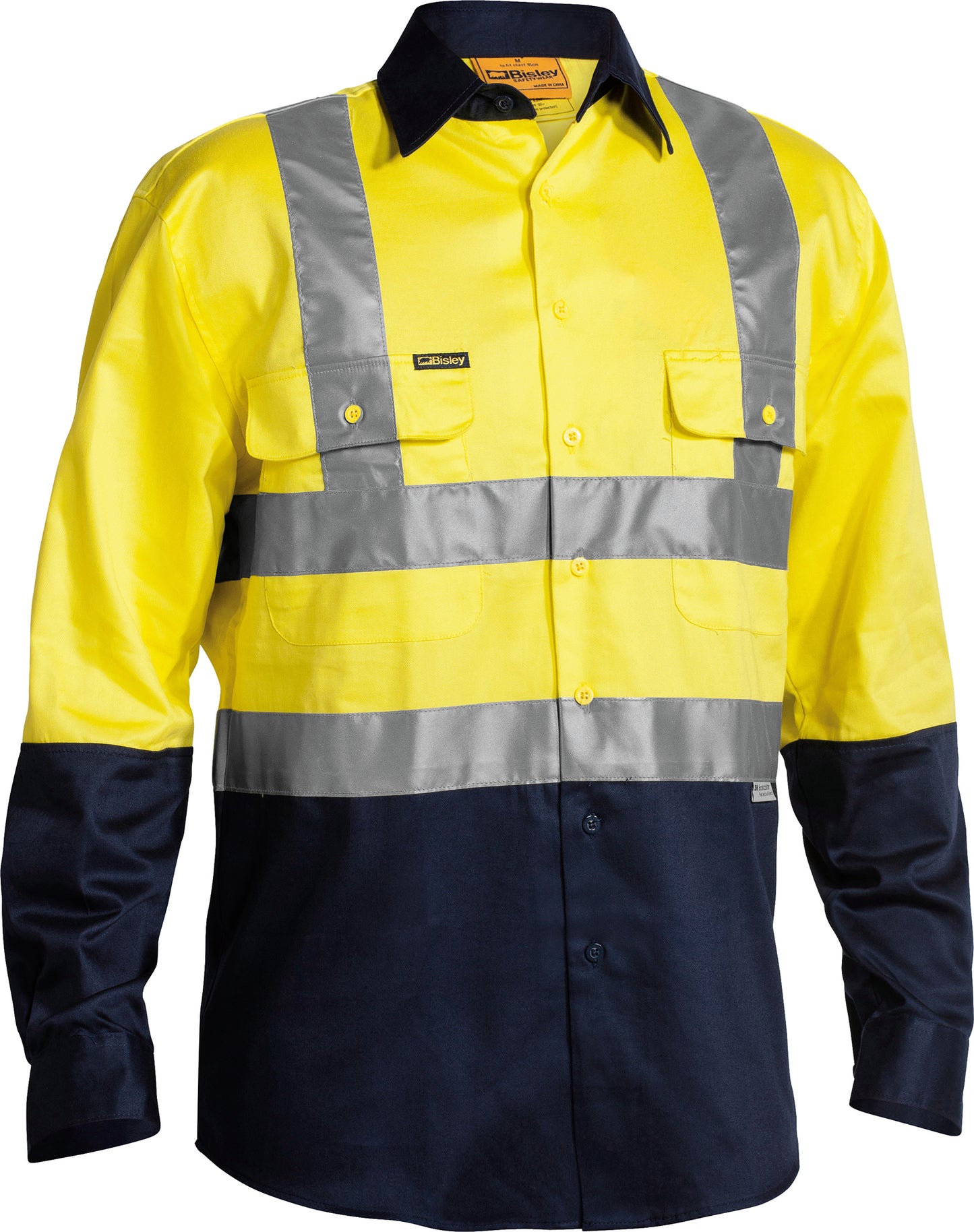 TAPED HI VIS DRILL SHIRT BS6267T