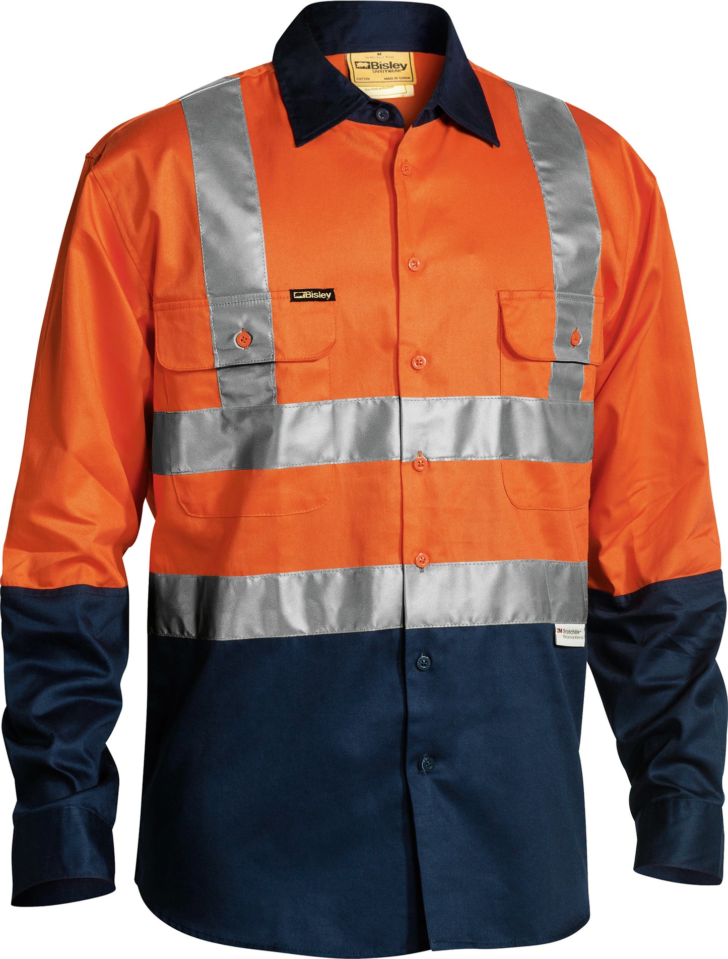 TAPED HI VIS DRILL SHIRT BS6267T